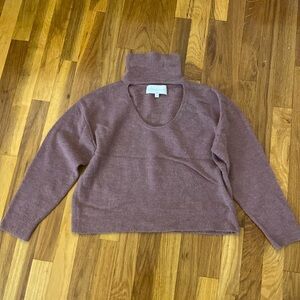 Michelle Mason Women’s Pink Cut-Out Sweater Size P